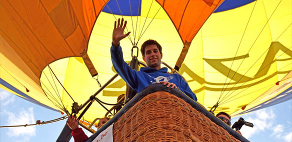 luchtballonvaart regio Zwevezele